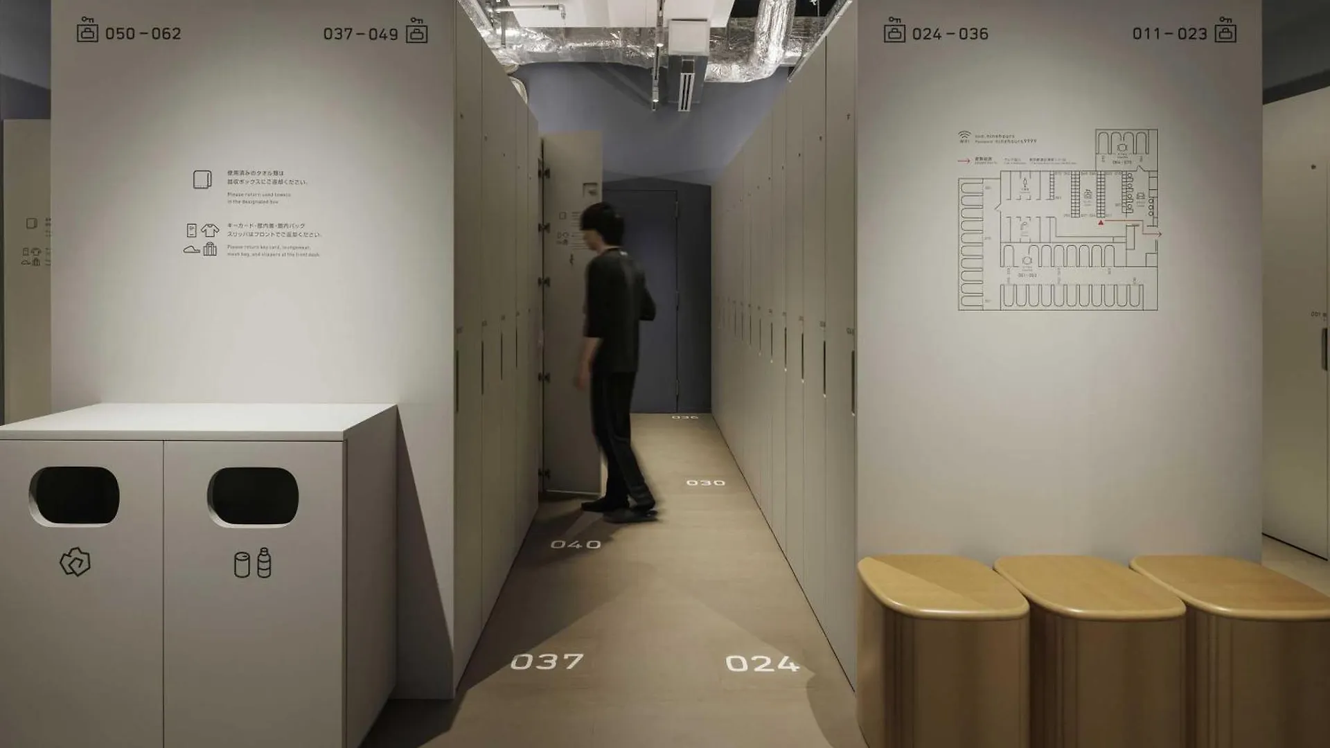 טוקיו 9H Nine Hours Shinagawa Station Sleep Lab For Men מלון קפסולה